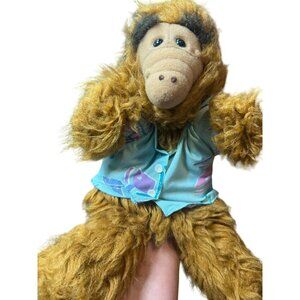 Vintage 1988 Alf Alien Productions Plush Hand Puppet Toy Hawaiian Shirt 80's